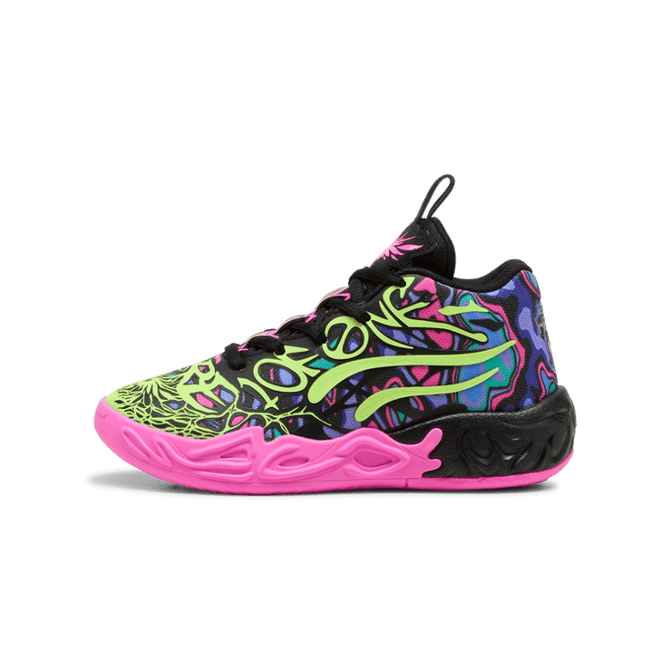 PUMA x LAMELO BALL MB.04 Heem Basketball in Black (PS) Angle 1