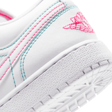 Jordan 1 Low White Green Pink (GS) Angle 5
