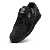 PUMA Roma Skyline Vegas Flagship Sneakers in Black/Peach Frost/Sunny Yellow Angle 2