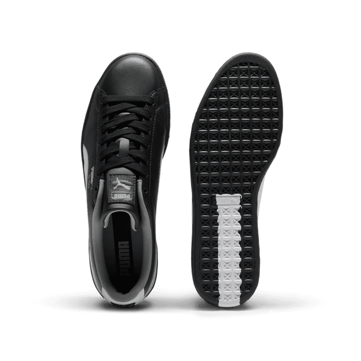 PUMA Basket Vegas Flagship Sneakers in Black/Feather Grey/Stormy Slate Angle 0