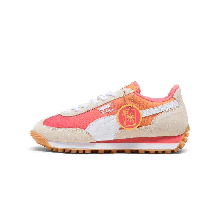 PUMA Easy Rider MF Vegas Flagship Sneakers in Alpine Snow/Peach Frost/White Angle 1