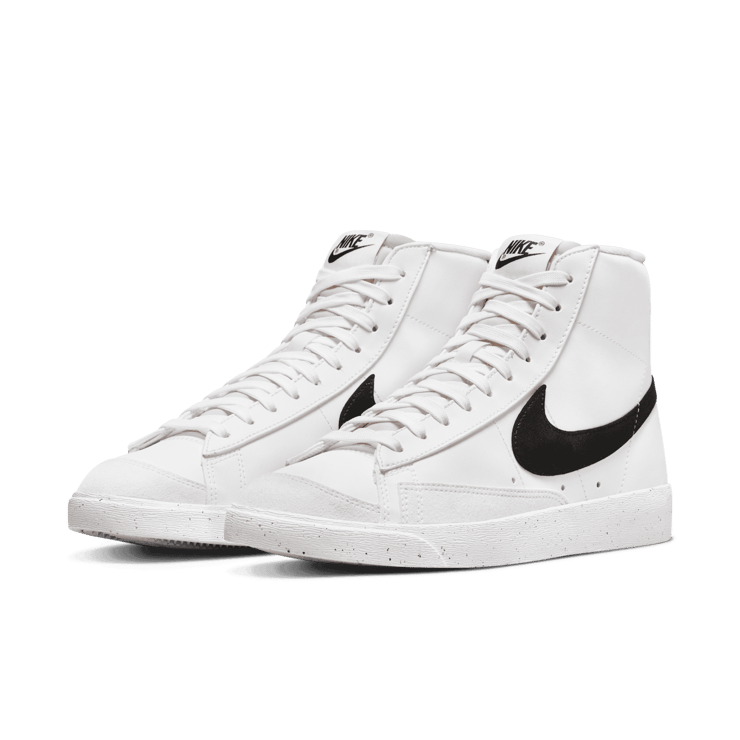 Nike Blazer Mid '77 Next Nature 'White Black' (W) Angle 2