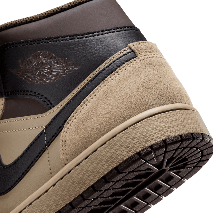 Air Jordan 1 Mid Khaki Black Angle 5