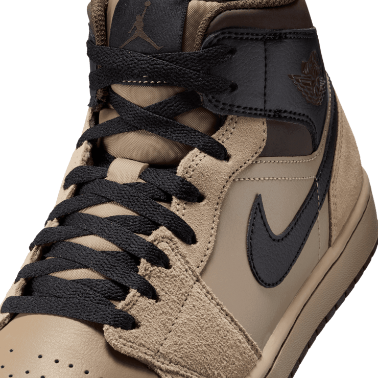 Air Jordan 1 Mid Khaki Black Angle 4