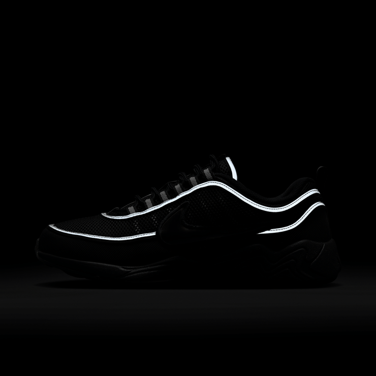 Nike Air Zoom Spiridon Black Metallic Silver Angle 2