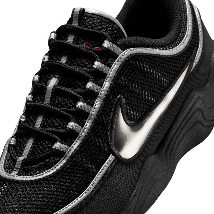 Nike Air Zoom Spiridon Black Metallic Silver Angle 10