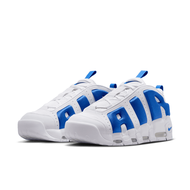 Nike Air More Uptempo Low White Hyper Royal Angle 2