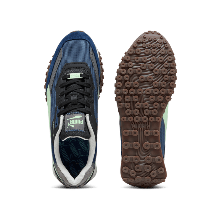 PUMA Blktop Rider Lithium Sneakers in Inky Blue/Persian Blue Angle 0