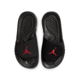 Jordan Hydro 5 Retro Slides in Black | 555511-061 (GS) Angle 2