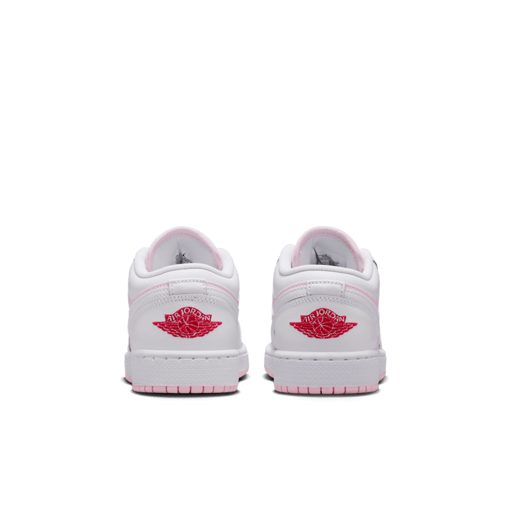 Air Jordan 1 Low in Pink | 553560-608 (GS) Angle 3