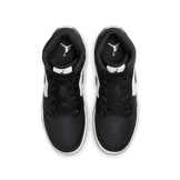 Air Jordan 1 Mid in Black | DQ8423-010 (GS) Angle 1