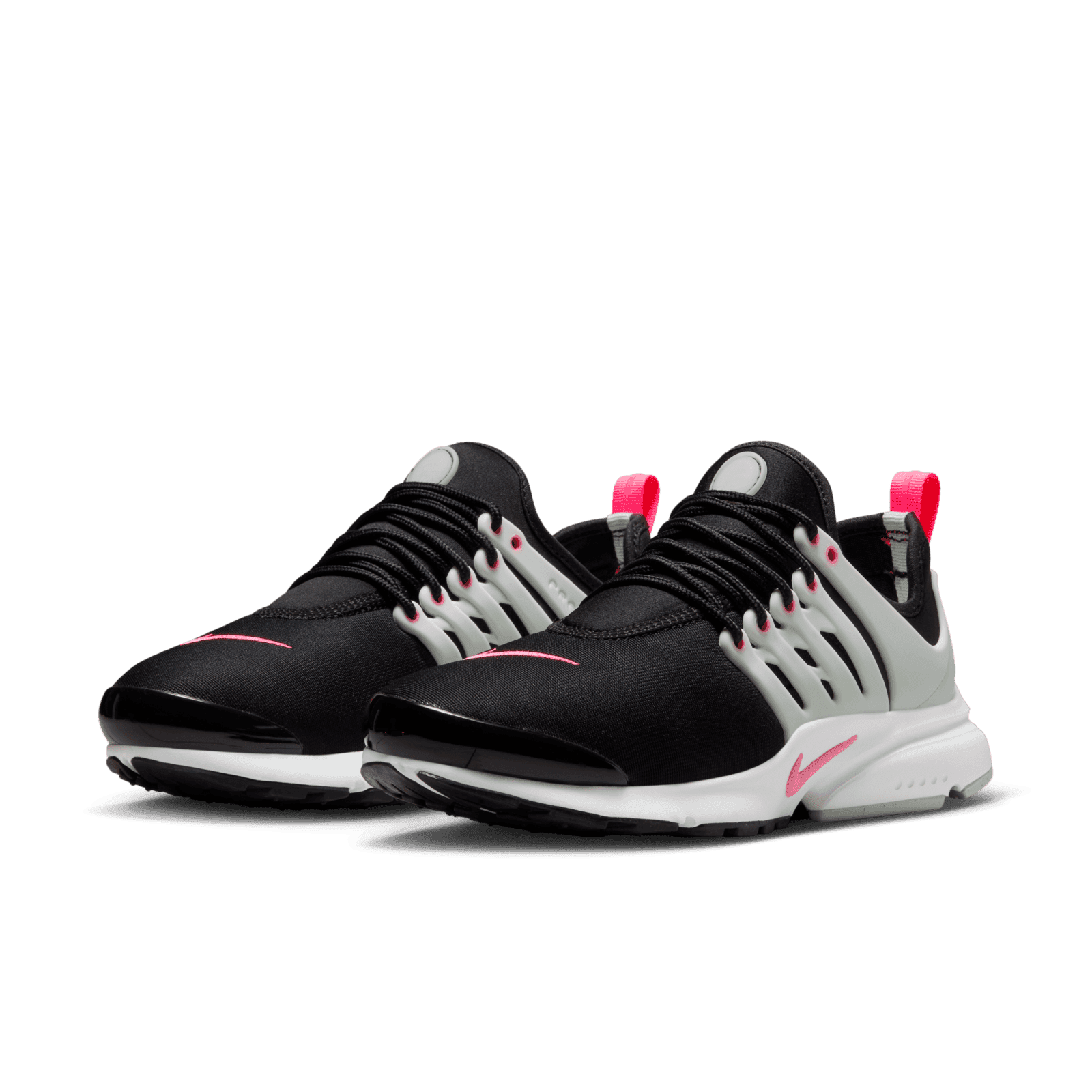 pink and black nike presto