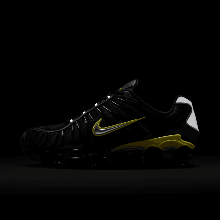 Nike Shox TL 'Black Dynamic Yellow' Angle 9