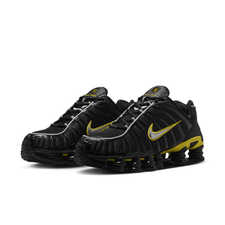 Nike Shox TL 'Black Dynamic Yellow' Angle 2