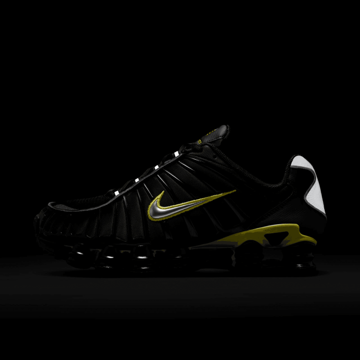 Nike Shox TL 'Black Dynamic Yellow' Angle 8