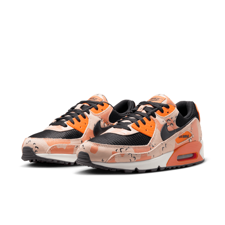 Nike Air Max 90 Camo Bio Beige Safety Orange Angle 3