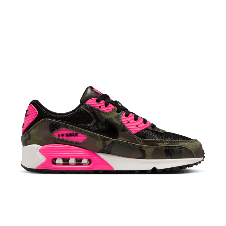 Nike Air Max 90 Camo Sequoia Hyper Pink Angle 3