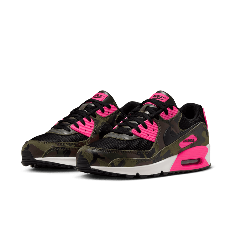 Nike Air Max 90 Camo Sequoia Hyper Pink Angle 2