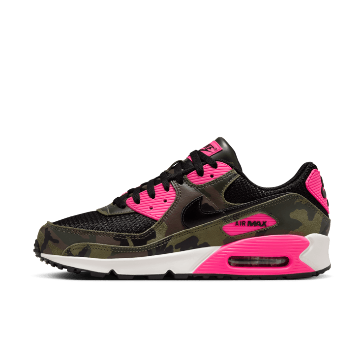 Nike Air Max 90 Camo Sequoia Hyper Pink Angle 4
