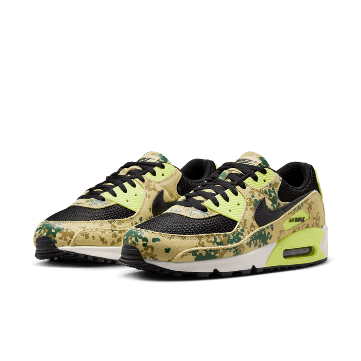 Nike Air Max 90 Camo Team Gold Light Lemon Twist Angle 2