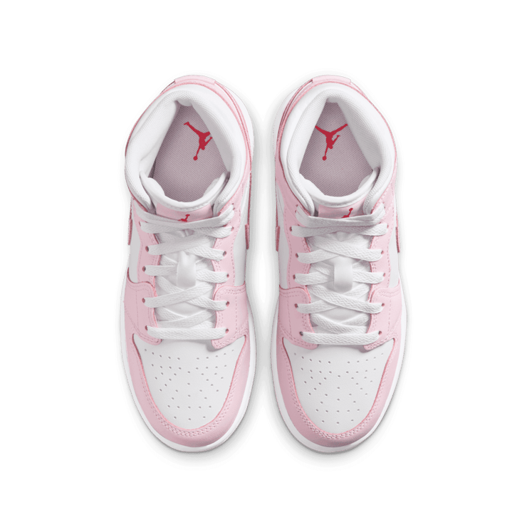 Air Jordan 1 Mid in Pink | DQ8423-608 (GS) Angle 1