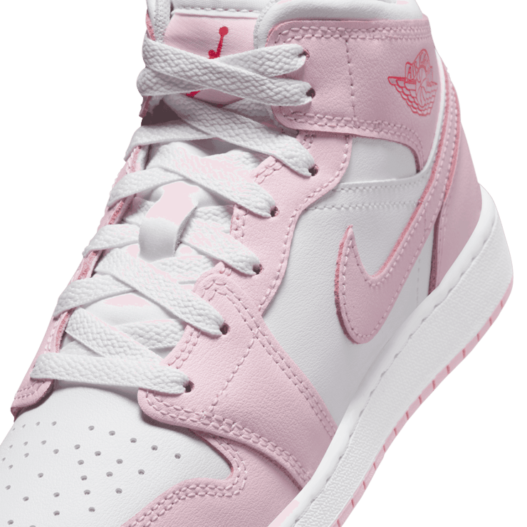 Air Jordan 1 Mid in Pink | DQ8423-608 (GS) Angle 4