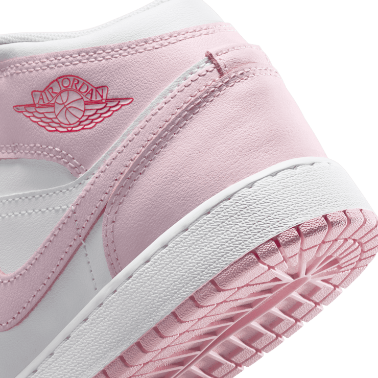 Air Jordan 1 Mid in Pink | DQ8423-608 (GS) Angle 5