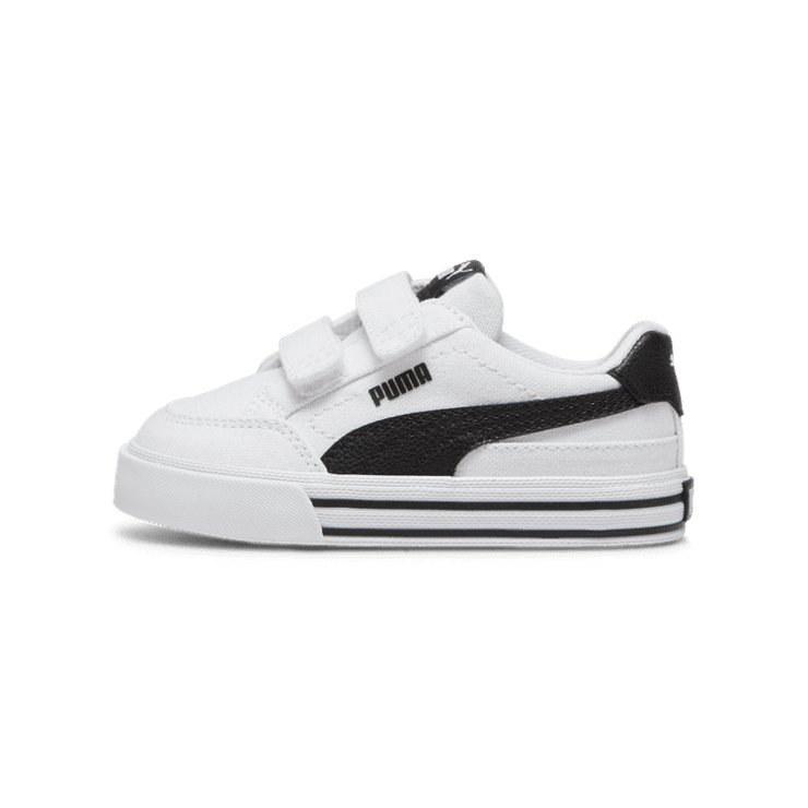 PUMA Court Classic Vulc Formstrip s' Sneakers in White/Black (TD) Angle 1