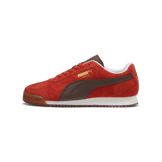 PUMA Roma Suede Sneakers in Mars Red/Espresso Brown/Gum Angle 1