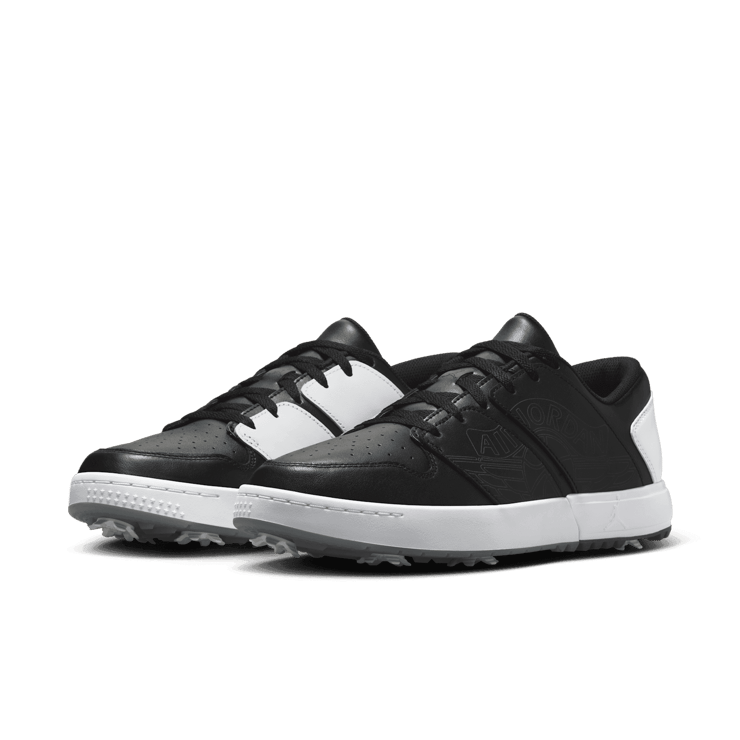 Air Jordan Nu Retro 1 Low Golf Black White Angle 2