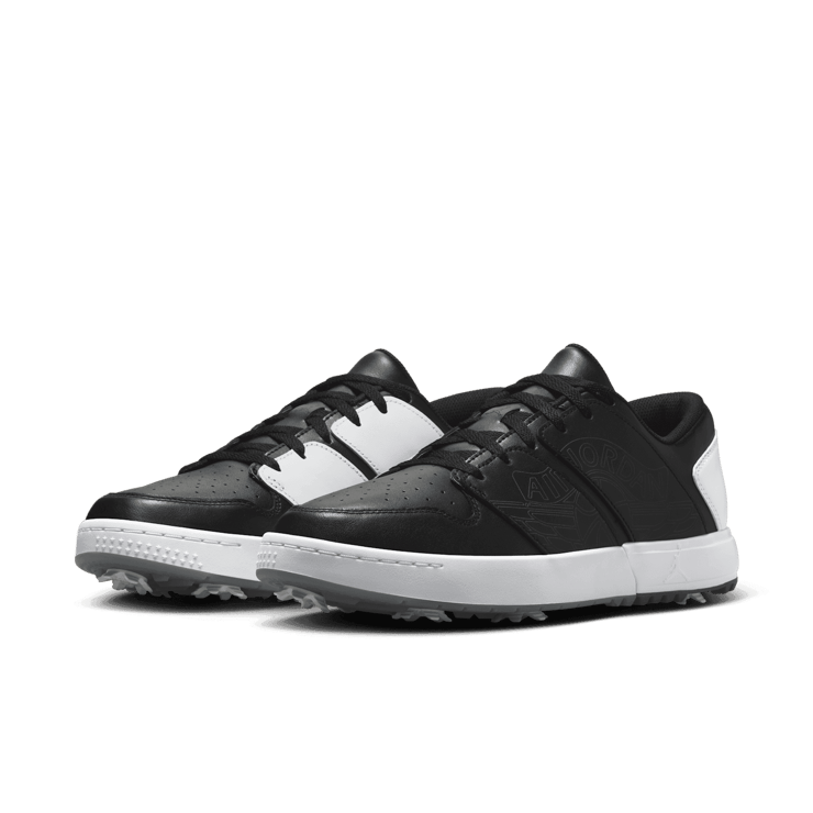 Air Jordan Nu Retro 1 Low Golf Black White Angle 2