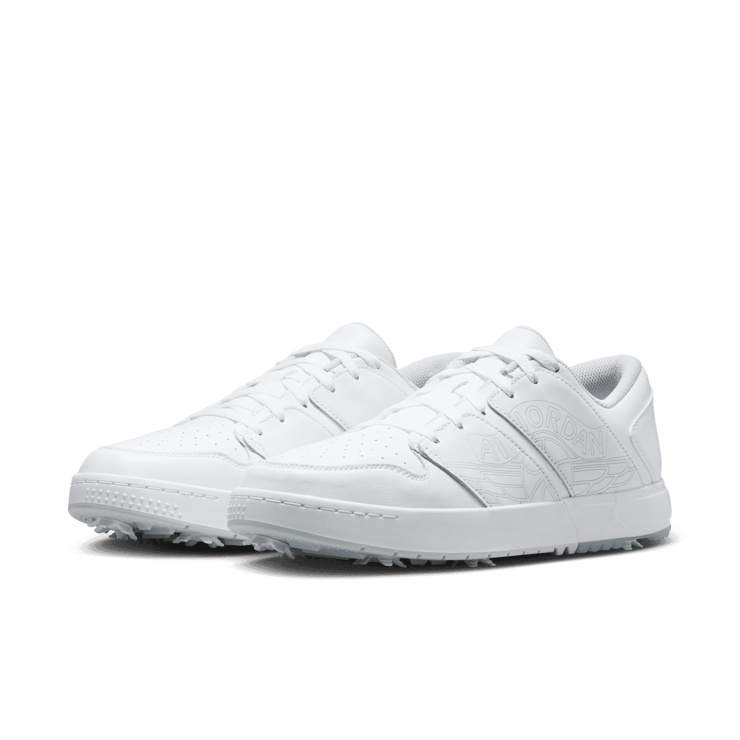 Air Jordan Nu Retro 1 Low Golf Triple White Angle 2