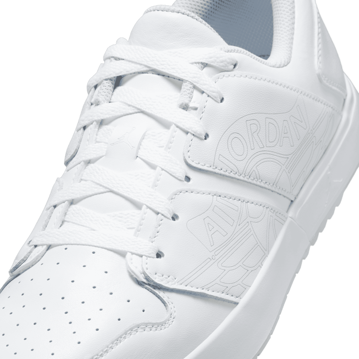 Air Jordan Nu Retro 1 Low Golf Triple White Angle 5