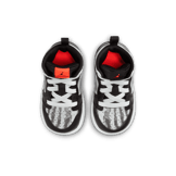 Jordan 1 Mid Sneaker School in Black | HF3211-001 (TD) Angle 1