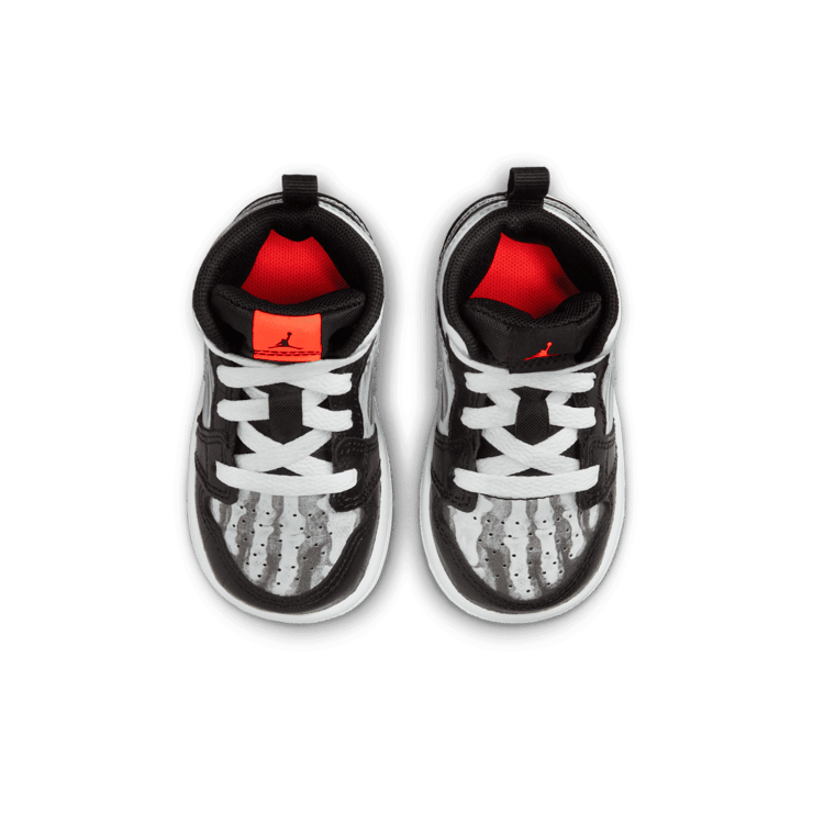 Jordan 1 Mid Sneaker School in Black | HF3211-001 (TD) Angle 1