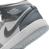 Air Jordan 1 Mid SE in White | HF3193-100 (GS) Angle 5