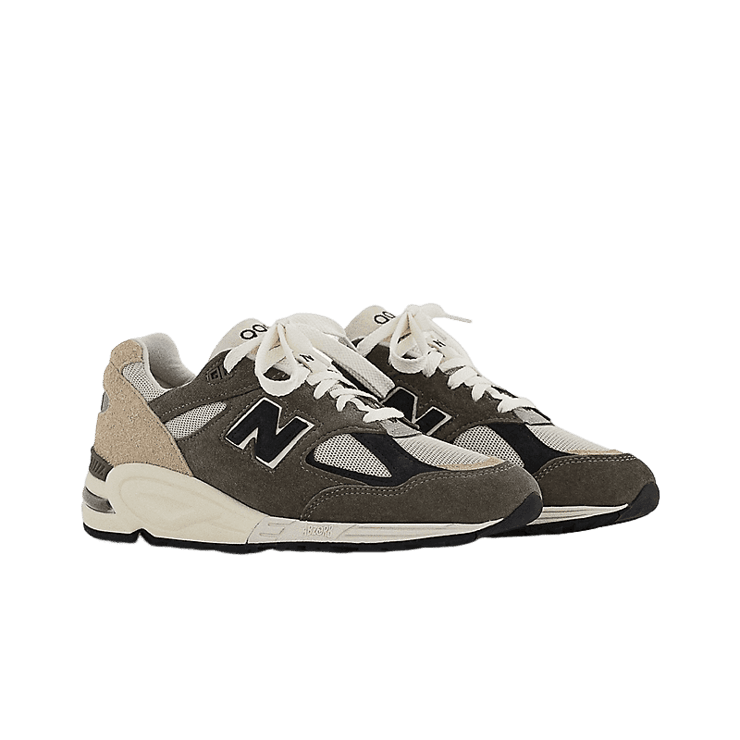 New Balance 990v2 Made in USA by Teddy Santis Grey Tan Angle 2