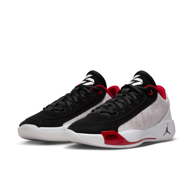 Jordan Luka .77 White Black Fire Red Angle 3