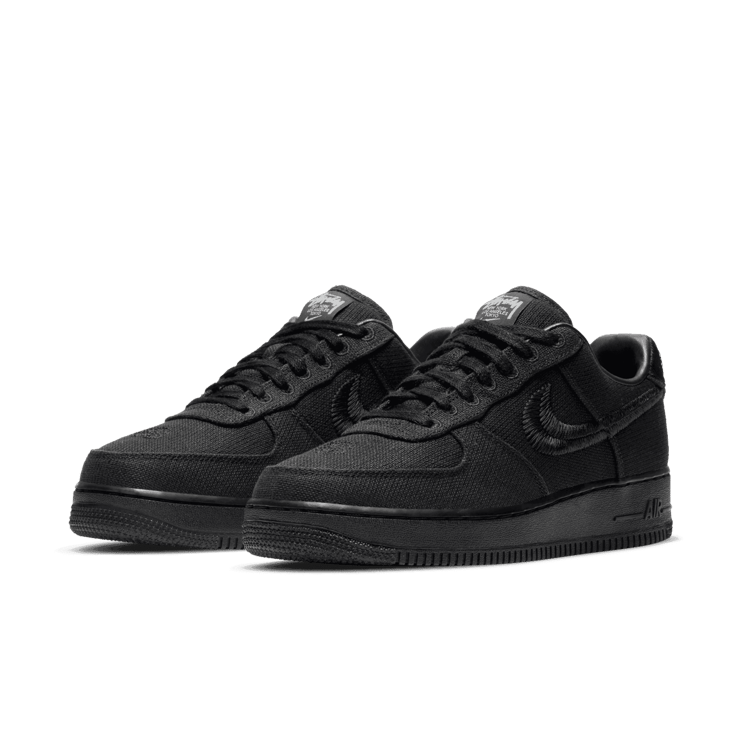 Nike Air Force 1 Low Stussy Black Angle 2