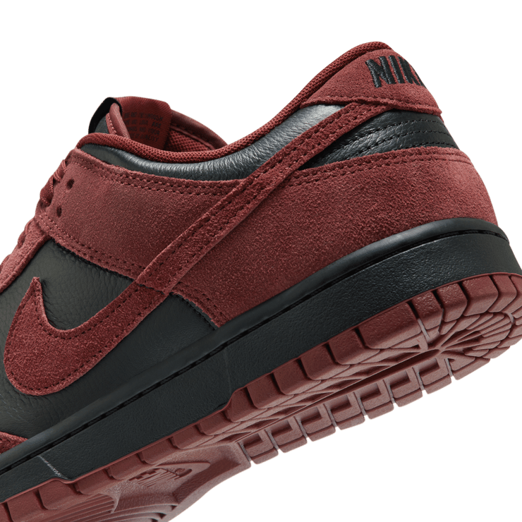 Nike Dunk Low Black Dark Team Red Angle 7