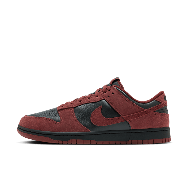 Nike Dunk Low Black Dark Team Red Angle 5