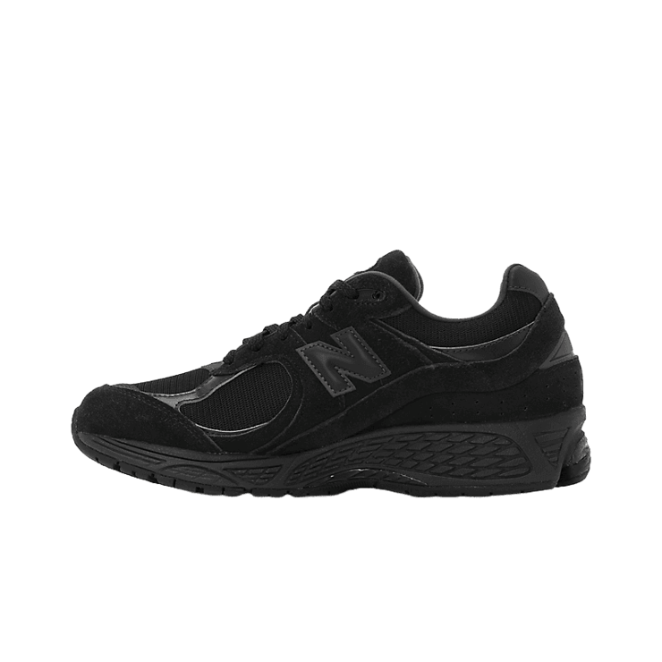 New Balance 2002R Triple Black Suede Angle 0