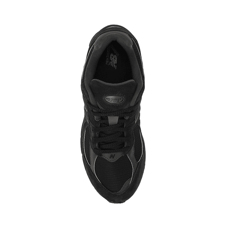 New Balance 2002R Triple Black Suede Angle 1