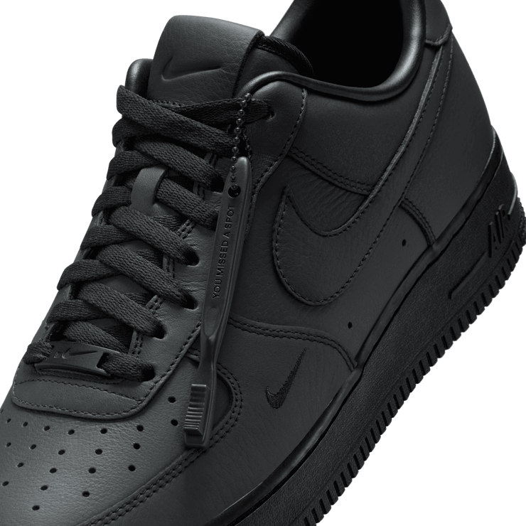 Nike Air Force 1 Low Triple Triple Black .SWOOSH Angle 2