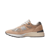 New Balance 991v2 Made in UK Cuban Sand Harbor Mist Angle 0