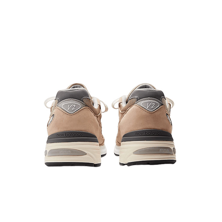 New Balance 991v2 Made in UK Cuban Sand Harbor Mist Angle 4