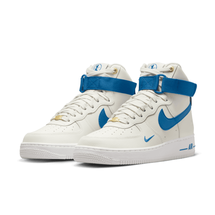 Nike Air Force 1 High 40th Anniversary Sail Blue Jay (W) Angle 3