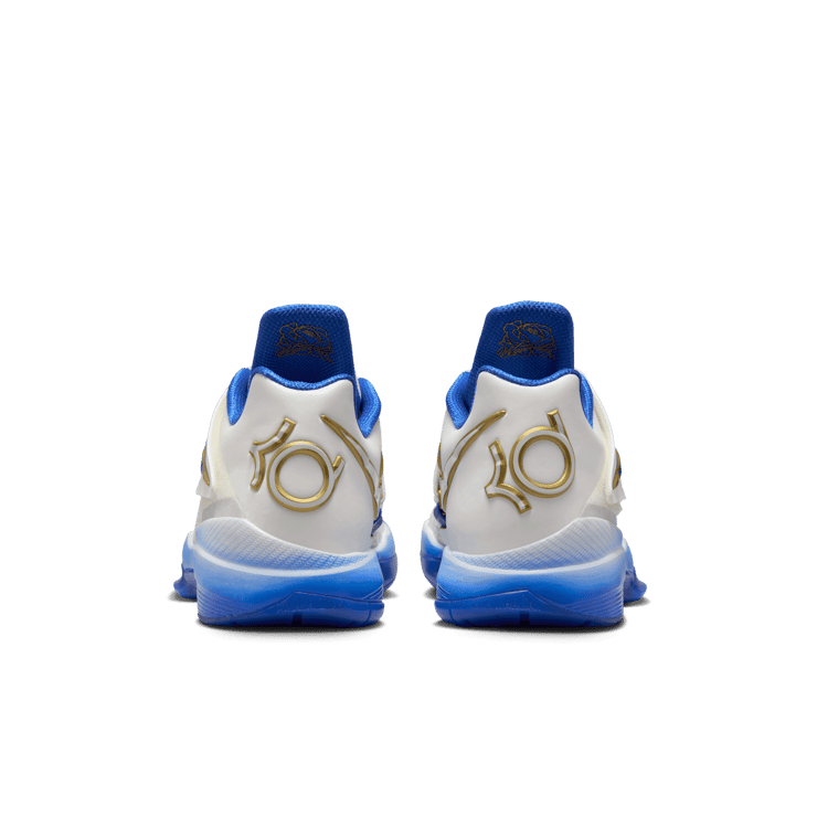 Nike KD 4 White Royal Gold Angle 3
