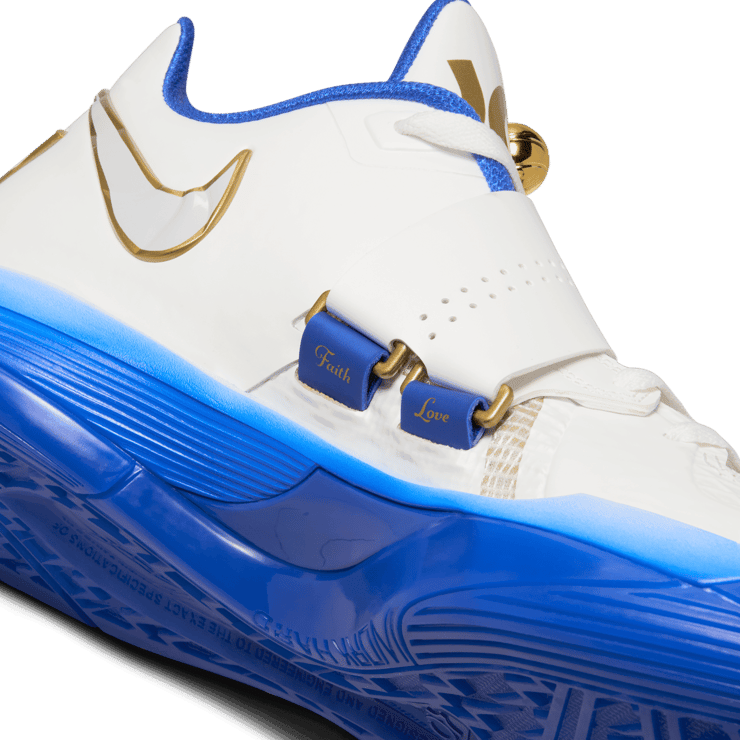 Nike KD 4 White Royal Gold Angle 9
