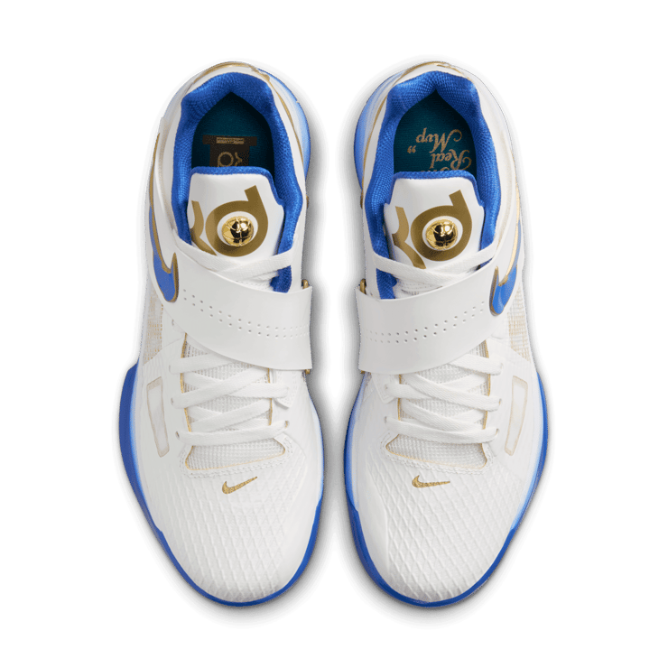 Nike KD 4 White Royal Gold Angle 1